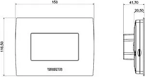Панель управления WATTS BT-CT02-RF WiFi BLANC GT белый 10079030, 2