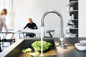 Смеситель для кухни с выдвижным изливом Grohe Zedra хром 32294001, 3
