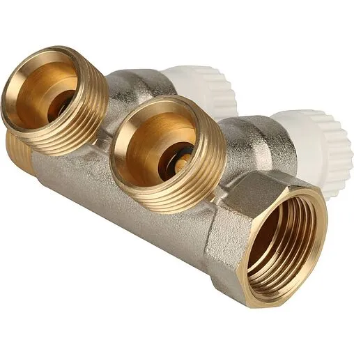 Коллектор регулирующий проходной 2 отвода ¾"в/н x ¾"ек Stout SMB 6851 343402 Коллектор регулирующий проходной 2 отвода ¾"в/н x ¾"ек Stout SMB 6851 343402