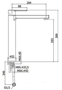 Смеситель для раковины Paffoni West хром WS074CR Смеситель для раковины Paffoni West хром WS074CR, 2