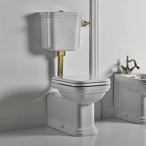 Унитаз-компакт с высоким бачком Kerasan Waldorf белый