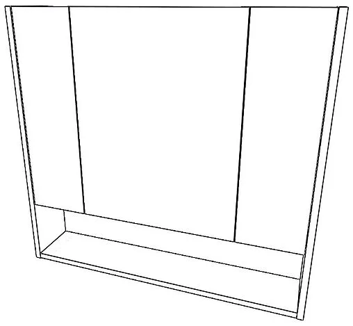 Шкаф-зеркало Айсберг Ева 80 белый DA5923HZ