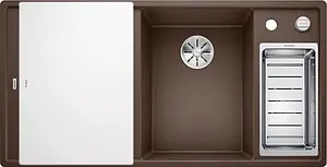 Мойка кухонная Blanco Axia III 6 S-F 100 R (доска стекло) кофе 523494 Мойка кухонная Blanco Axia III 6 S-F 100 R (доска стекло) кофе 523494, 1