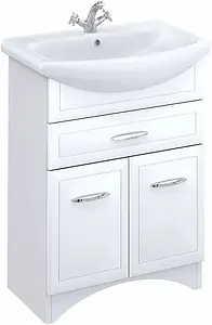 Тумба-умывальник напольная Milardo Victoria 65 белый VIC65W1M95+0026500M28 Тумба-умывальник напольная Milardo Victoria 65 белый VIC65W1M95+0026500M28, 1