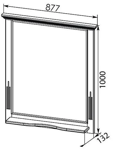 Зеркало Aquanet Лагуна 85 белый 00175305 Зеркало Aquanet Лагуна 85 белый 00175305