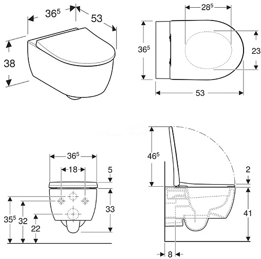 Комплект 5 в 1 Geberit iCon №2 500.300.01.I с кнопкой Sigma 30 115.883.01.1 белый глянцевый Комплект 5 в 1 Geberit iCon №2 500.300.01.I с кнопкой Sigma 30 115.883.01.1 белый глянцевый