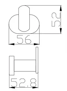 Крючок Rav Slezak Yukon чёрный матовый YUA0100CMAT Крючок Rav Slezak Yukon чёрный матовый YUA0100CMAT, 2