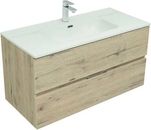 Тумба под умывальник подвесная Aquanet Алвита New 100 дуб веллингтон 00277521