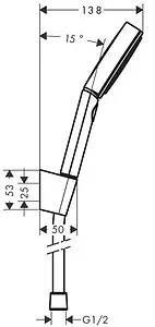 Душевой набор Hansgrohe Pulsify Select S 105 3jet Relaxation 160см хром/графит 24303000, 2