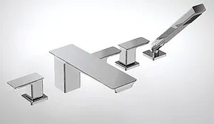 Смеситель на борт ванны на 5 отверстий Bravat Phillis хром F556101C-RUS Смеситель на борт ванны на 5 отверстий Bravat Phillis хром F556101C-RUS, 3