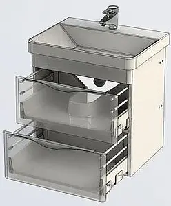 Тумба под умывальник Aquanet Орлеан 60 белый 00183081, 4