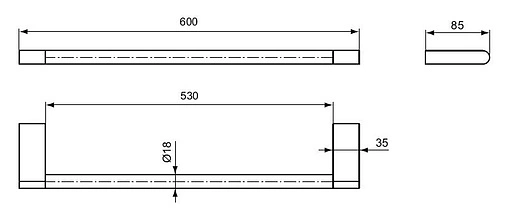 Полотенцедержатель Ideal Standard Connect хром N1387AA