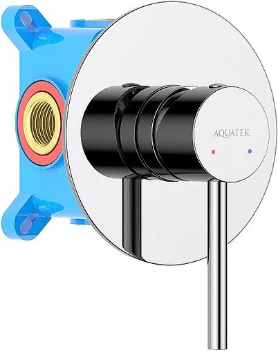 Смеситель для душа скрытого монтажа Aquatek Европа хром AQ1366CR
