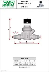 Редуктор давления мембранный ½" Far FA 2878 12 Редуктор давления мембранный ½" Far FA 2878 12, 2