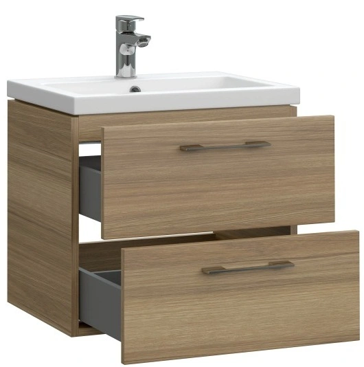 Тумба-умывальник подвесная Cersanit Lara 50 орех 64132+