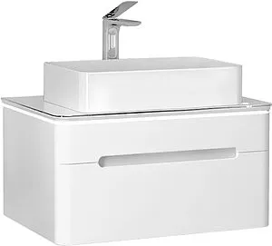 Тумба под умывальник подвесная Jorno Shine 75 белый Shi.01.75/P/W Тумба под умывальник подвесная Jorno Shine 75 белый Shi.01.75/P/W, 1