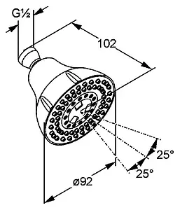 Лейка верхнего душа Kludi Freshline хром 6239105-00 Лейка верхнего душа Kludi Freshline хром 6239105-00, 2