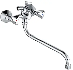 Смеситель для ванны с длинным изливом Gross Aqua Astra хром 7088045C-35F Смеситель для ванны с длинным изливом Gross Aqua Astra хром 7088045C-35F, 1