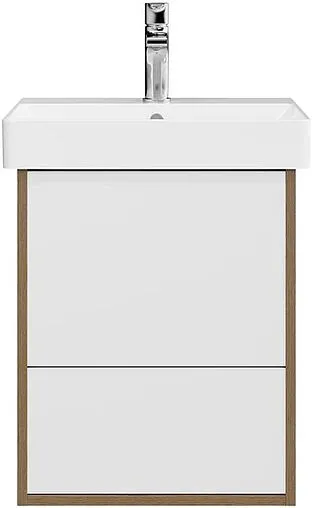 Тумба под умывальник подвесная Kerama Marazzi Pro 50 белый/вяз PRO.50.2\OLM