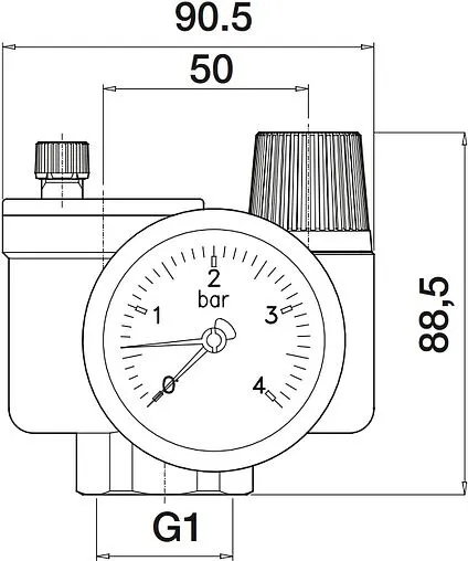 Группа безопасности котла до 50 кВт 1&quot; 3 бар WATTS KSG 30N 10005232