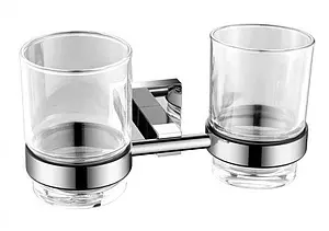 Стакан двойной Aquanet хром 6184D Стакан двойной Aquanet хром 6184D, 1