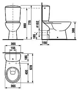 Унитаз-компакт Jika Olymp белый 8.2261.6.000.242.9 Унитаз-компакт Jika Olymp белый 8.2261.6.000.242.9, 2
