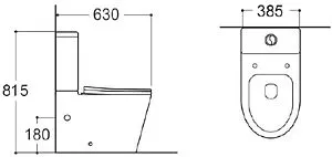 Унитаз-компакт безободковый Aquatek Европа белый AQ2903-00 Унитаз-компакт безободковый Aquatek Европа белый AQ2903-00, 2