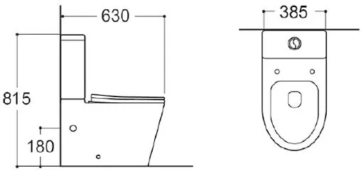 Унитаз-компакт безободковый Aquatek Европа белый AQ2903-00