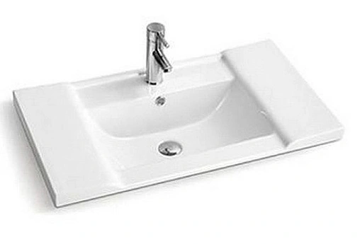 Тумба-умывальник напольная Comforty Рио 60 белый/дуб солсбери