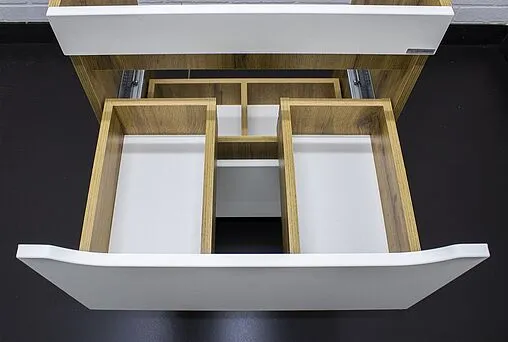 Тумба под умывальник напольная Домино Bruno 60 белый/дуб вотан DBr2903T