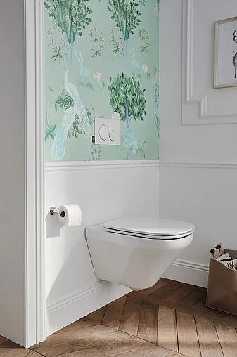 Комплект 6 в 1 Jacob Delafon Modern Life E21775RU-CP с кнопкой E36496-CP хром глянцевый