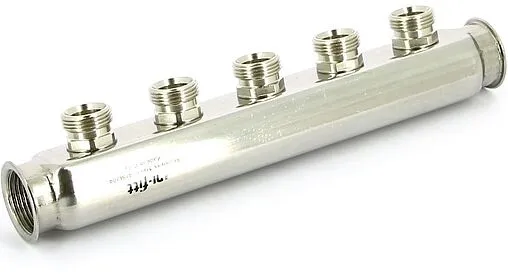 Коллектор распределительный проходной 5 отводов 1&quot;в/в x ¾&quot;ек Uni-fitt 430I4305