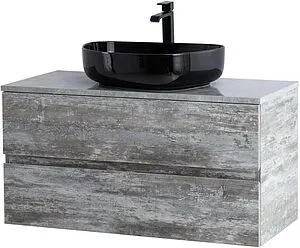 Тумба-умывальник подвесная Cezares Molveno 46 100 Legno Grigio MOLVENO 46-100-2C-SO-LG+ Тумба-умывальник подвесная Cezares Molveno 46 100 Legno Grigio MOLVENO 46-100-2C-SO-LG+, 5