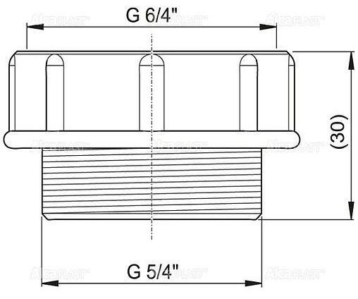 Муфта переходная 1½x1¼&quot; AlcaPlast S0506-ND