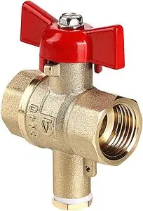 Кран шаровый для подключения датчика температуры ½"в x ½"в Valtec VT.128.GN.04 Кран шаровый для подключения датчика температуры ½"в x ½"в Valtec VT.128.GN.04, 1