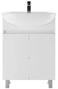 Тумба-умывальник напольный Айсберг Норма 60 белый DA1630T+4620008192772, 3