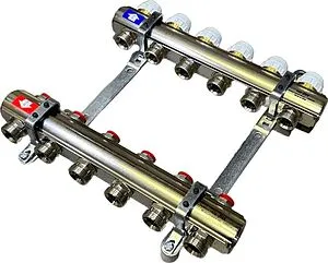 Группа коллекторная без расходомеров 8 отводов 1"в/в x ¾"ек Uni-fitt 441I4308 Группа коллекторная без расходомеров 8 отводов 1"в/в x ¾"ек Uni-fitt 441I4308, 1