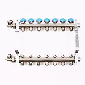 Группа коллекторная без расходомеров 7 отводов 1"н/н x ¾"ек Uni-fitt 456W4307 Группа коллекторная без расходомеров 7 отводов 1"н/н x ¾"ек Uni-fitt 456W4307, 4