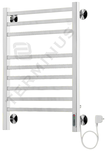 Полотенцесушитель электрический лесенка Terminus Ватикан П9 713х530 полированная сталь 4660059580258
