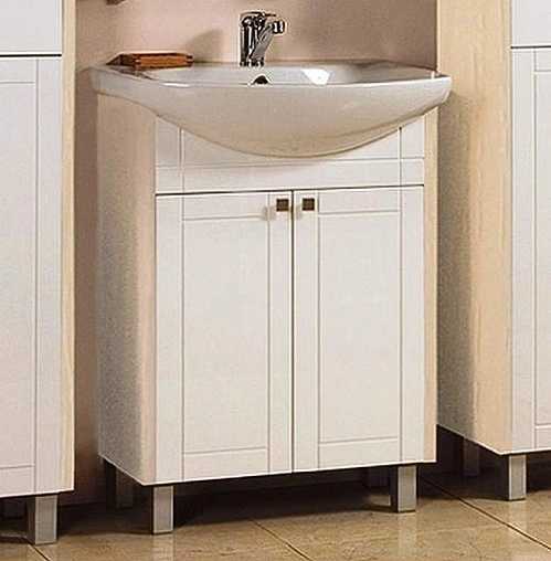 Тумба под умывальник напольная Aquaton Альпина 65 дуб молочный 1A133401AL530