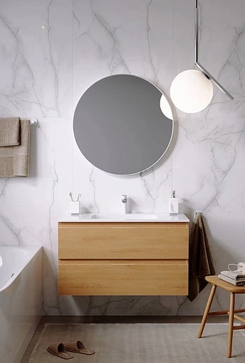 Тумба под умывальник подвесная Aqwella Accent 100 дуб золотой ACC0110DZ