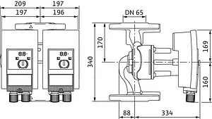 Насос циркуляционный Wilo Yonos MAXO-D 65/0.5-12 2120670, 4