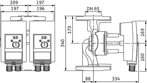 Насос циркуляционный Wilo Yonos MAXO-D 65/0.5-12 2120670 Насос циркуляционный Wilo Yonos MAXO-D 65/0.5-12 2120670