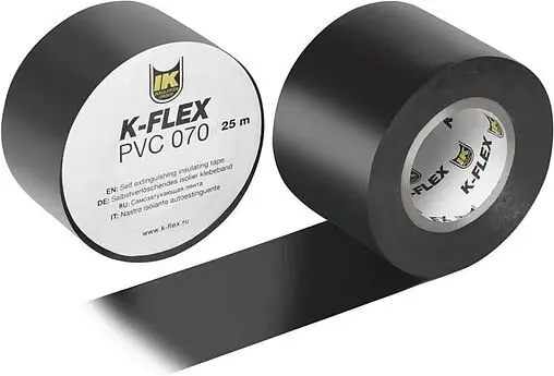 Лента самоклеящаяся 50мм x 25м черная K-FLEX PVC AT 070 850CG020003