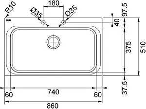 Мойка кухонная Franke Acquario Line AEX 610 нержавеющая сталь 101.0198.559 Мойка кухонная Franke Acquario Line AEX 610 нержавеющая сталь 101.0198.559, 2