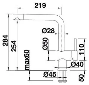 Смеситель для кухни Blanco Linus нержавеющая сталь 517183 Смеситель для кухни Blanco Linus нержавеющая сталь 517183, 3