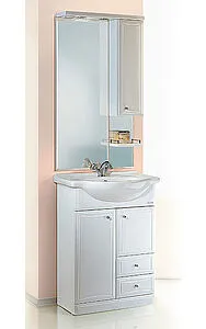 Шкаф-зеркало Aqwella Barcelona 50 белый Ba.02.55, 4