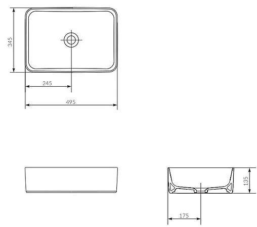 Раковина Cersanit Crea 50 белый 64755 Раковина Cersanit Crea 50 белый 64755