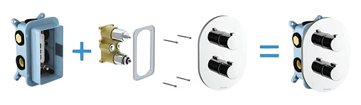 Скрытая часть Ravak R-box multi RB 071.50 X070074 Скрытая часть Ravak R-box multi RB 071.50 X070074