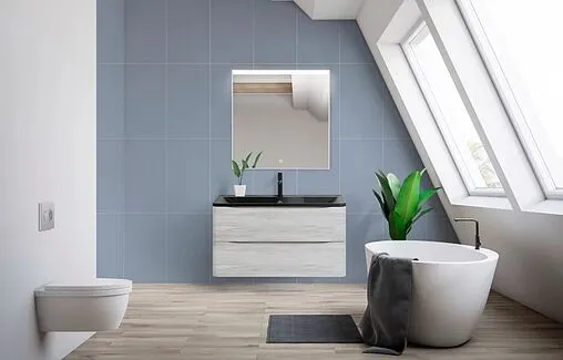 Зеркало с подсветкой BelBagno UNO 70x70 сатин SPC-UNO-700-700-TCH Зеркало с подсветкой BelBagno UNO 70x70 сатин SPC-UNO-700-700-TCH